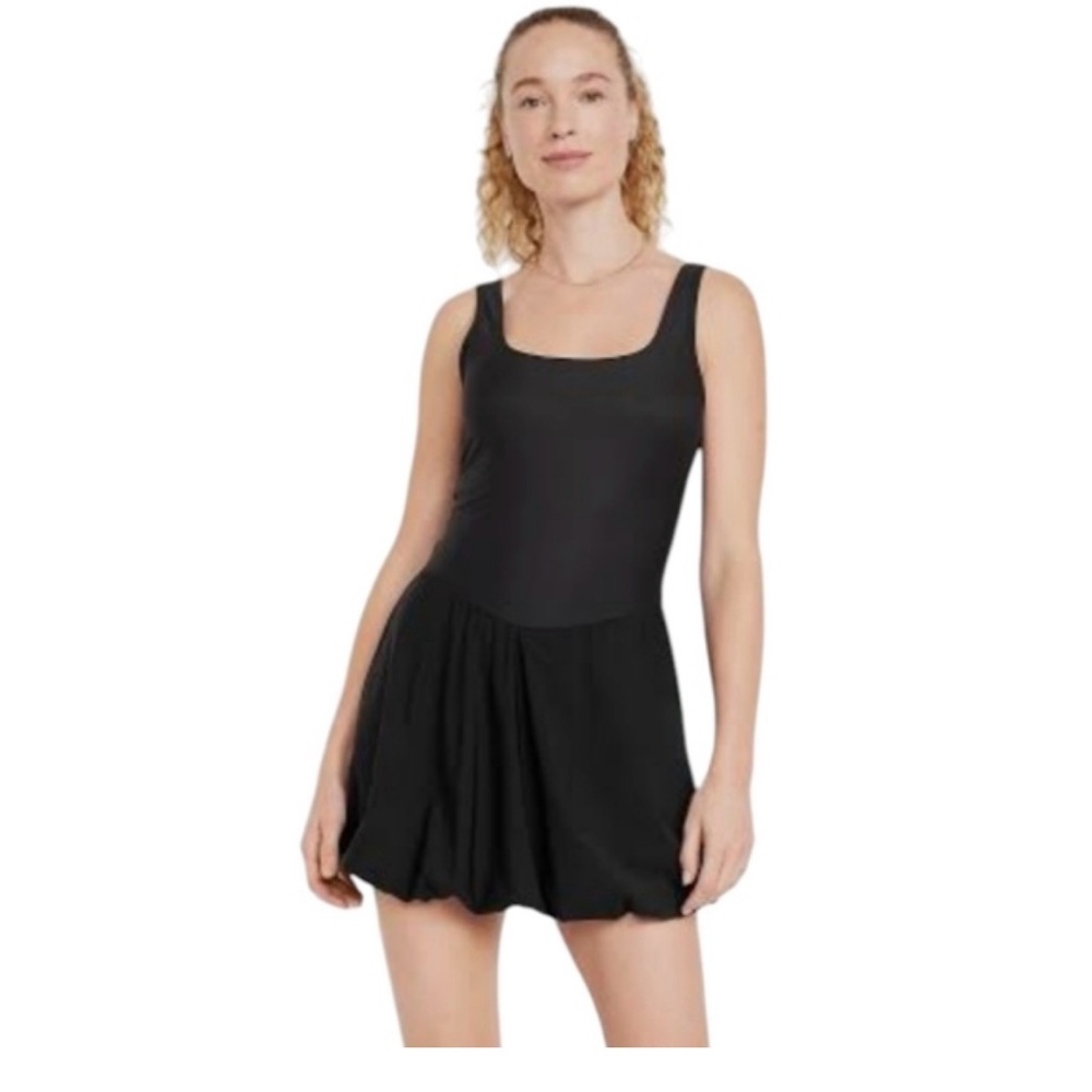 NEW Old Navy Black PowerSoft Bubble Dress size: Large
